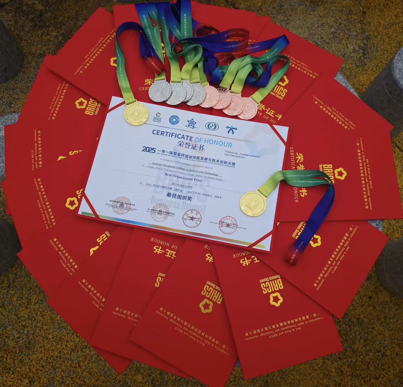 捷报频传!四川科技职业学院在一带一路暨金砖国家技能大赛中斩获多项全国大奖!(图2) 捷报频传!四川科技职业学院在一带一路暨金砖国家技能大赛中斩获多项全国大奖!(图2)